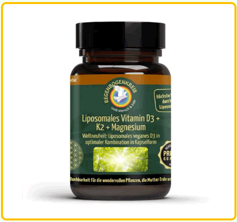 Liposomales Vitamin D3 + K2 + Magnesium, 30 Kapseln